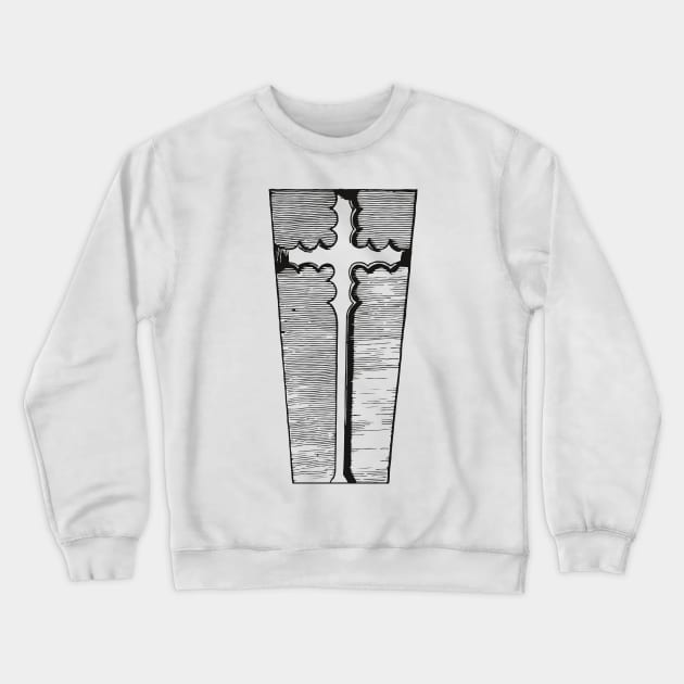 Abstract holy cross Crewneck Sweatshirt by Creative Art Store